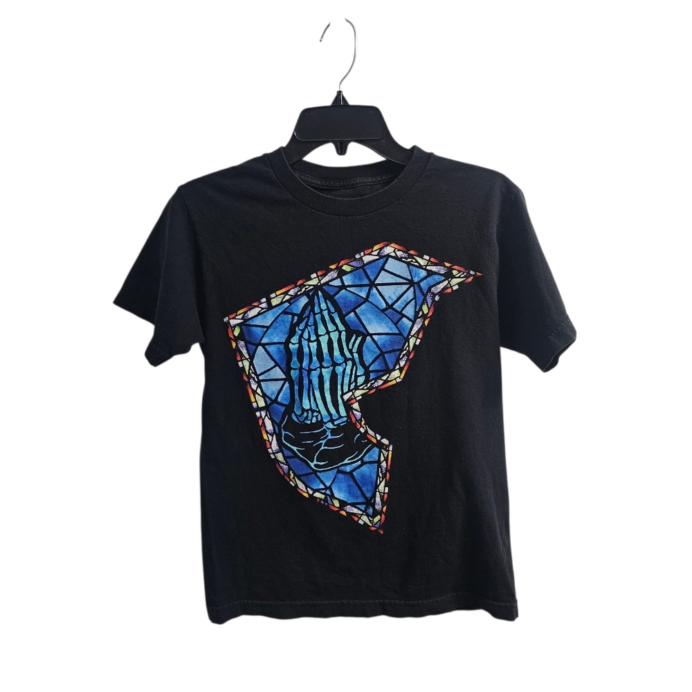 Famous Stars and Straps Vintage y2k Black Blue Shirt Men's Small